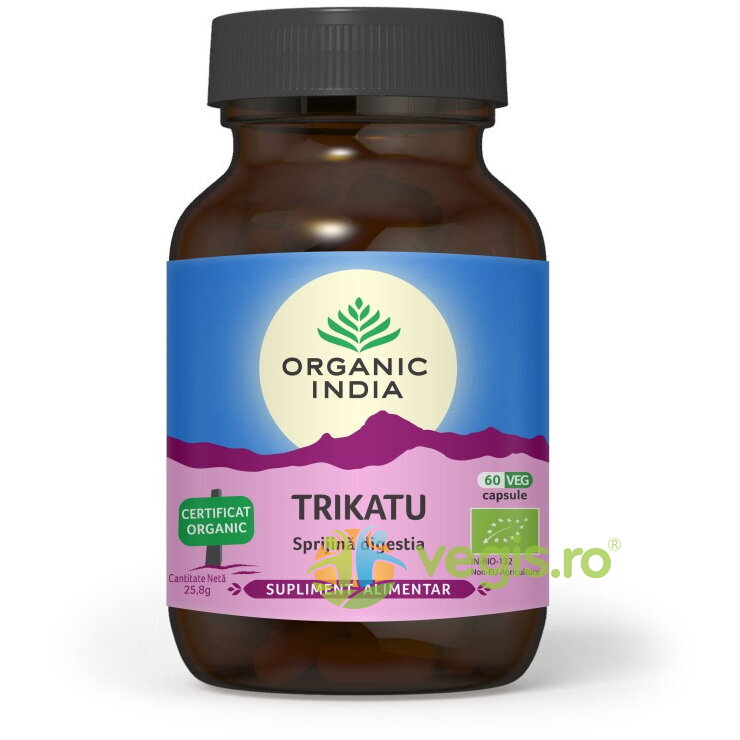Oferte la Trikatu (Sprijina Digestia, Formula Ayurvedica Traditionala) Ecologic/Bio 60cps vegetale