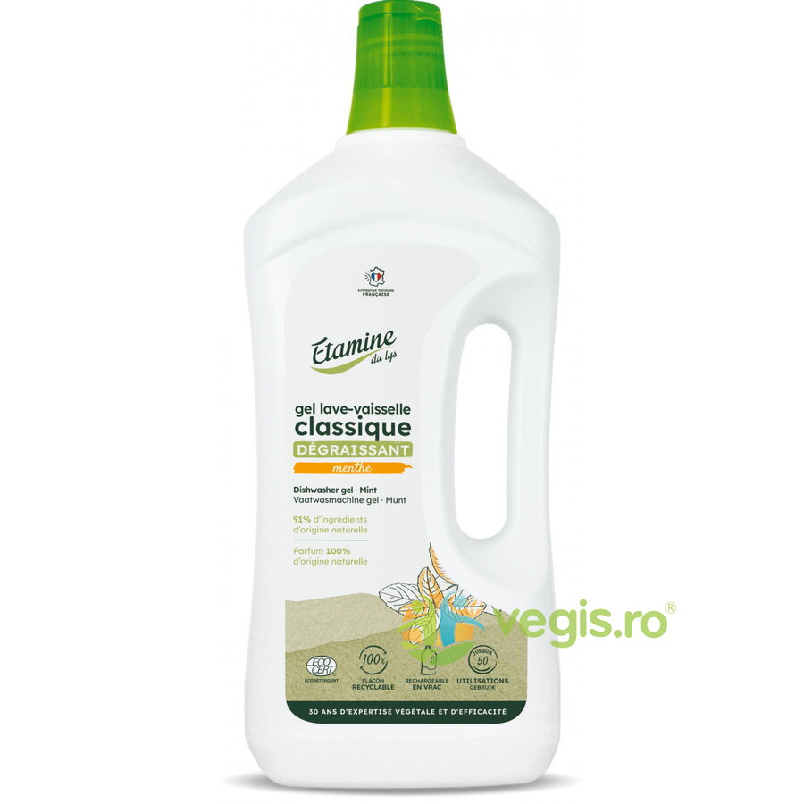 Oferte la Gel de Spalare si Dedurizare pentru Masina de Vase cu Parfum de Menta 1L