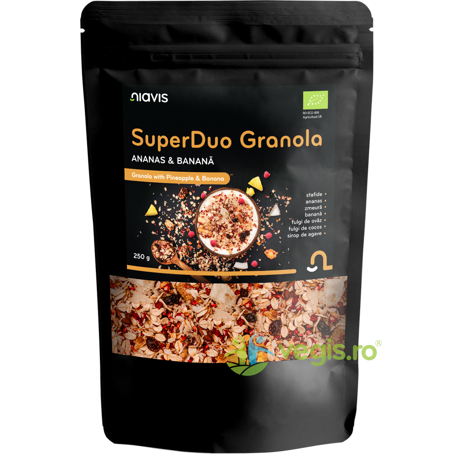 Oferte la SuperDuo Granola cu Ananas si Banana Ecologica/Bio 250g