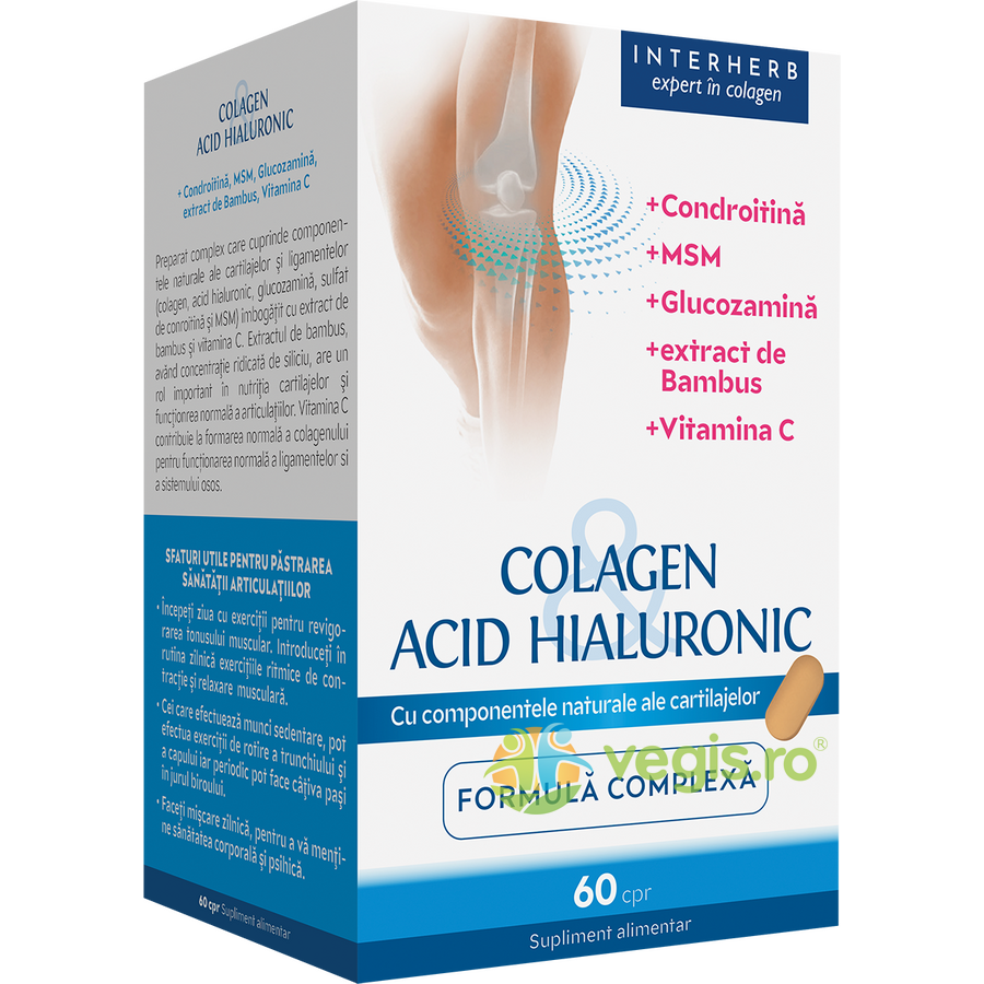 Oferte la Colagen si Acid Hialuronic Formula Complexa 60cpr