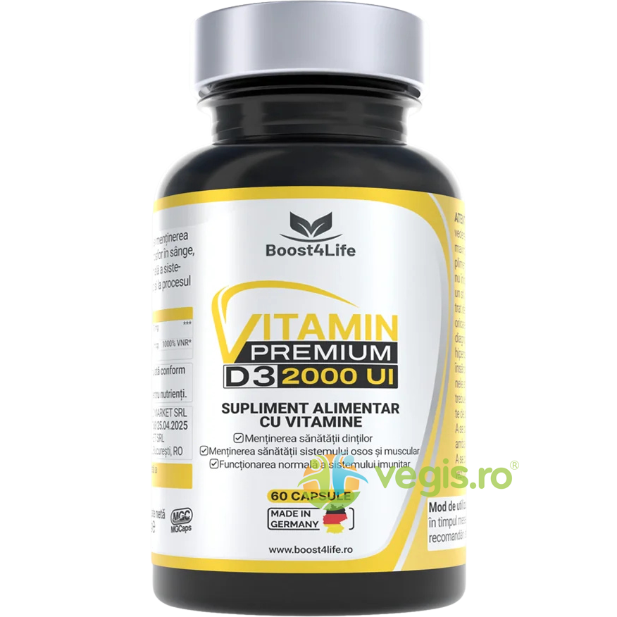 Oferte la Vitamina D3 Premium 2000UI 60cps moi