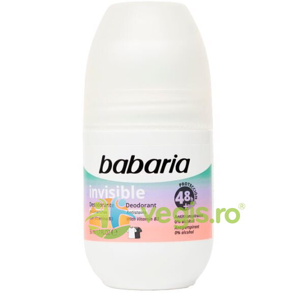 Oferte la Deodorant Roll-On Anti Pete Albe fara Alcool Invisible 50ml