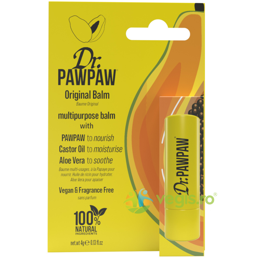 Oferte la Balsam Stick Multifunctional cu Pawpaw, Ulei de Ricin si Aloe Vera Original Balm 4g