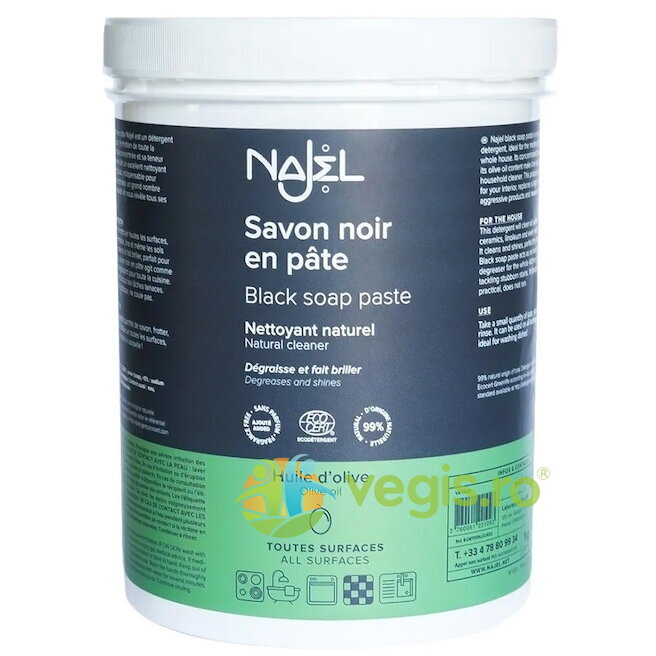 Oferte la Sapun Negru Pasta Concentrata, Degresant Natural Multifunctional 1kg