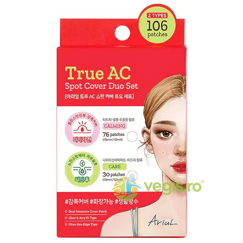 Oferte la Plasturi pentru Cosuri Inainte si Dupa True AC Spot Cover Duo Set 106 buc