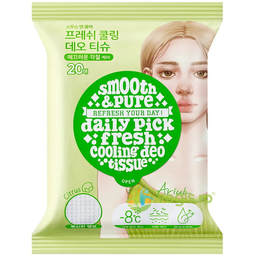 Oferte la Servetele Deodorante Smooth&Pure Fresh Cooling Deo 20buc