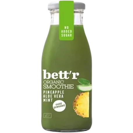 Oferte la Smoothie cu Ananas, Aloe si Menta fara Zahar Adaugat Ecologic/Bio 250ml