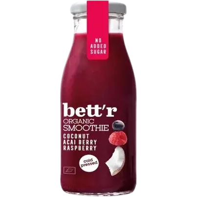 Oferte la Smoothie cu Zmeura, Acai si Cocos fara Zahar Adaugat Ecologic/Bio 250ml