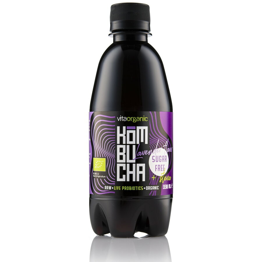 Oferte la Kombucha cu Lavanda Indulcita cu Stevie Ecologica/Bio 330ml