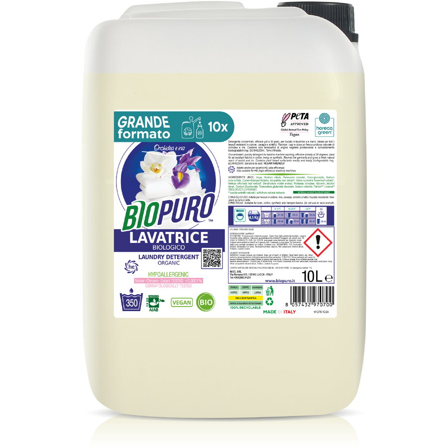 Oferte la Detergent pentru Rufe Albe si Colorate cu Iris si Orhidee Hipoalergen Eco 10L