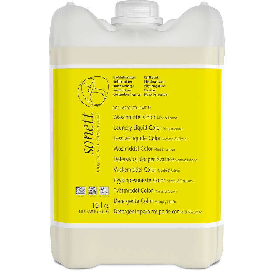 Oferte la Detergent Lichid pentru Rufe Colorate cu Menta si Lamaie 10L