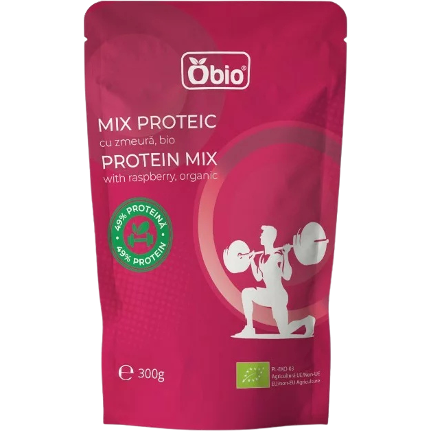 Oferte la Mix Proteic cu Zmeura Ecologic/Bio 300g