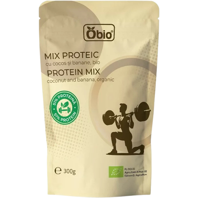 Oferte la Mix Proteic cu Cocos si Banane Ecologic/Bio 300g