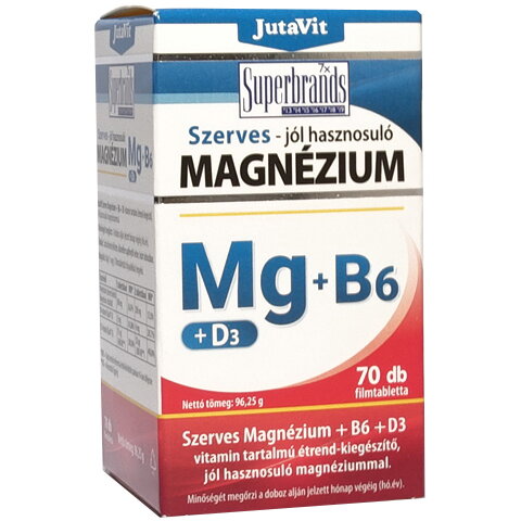 Oferte la Magneziu Organic + Vitamina B6 + Vitamina D3 70tb