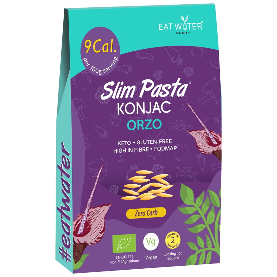 Oferte la Paste Orzo Keto din Faina de Konjac fara Gluten Zero Carb Ecologice/Bio 270g