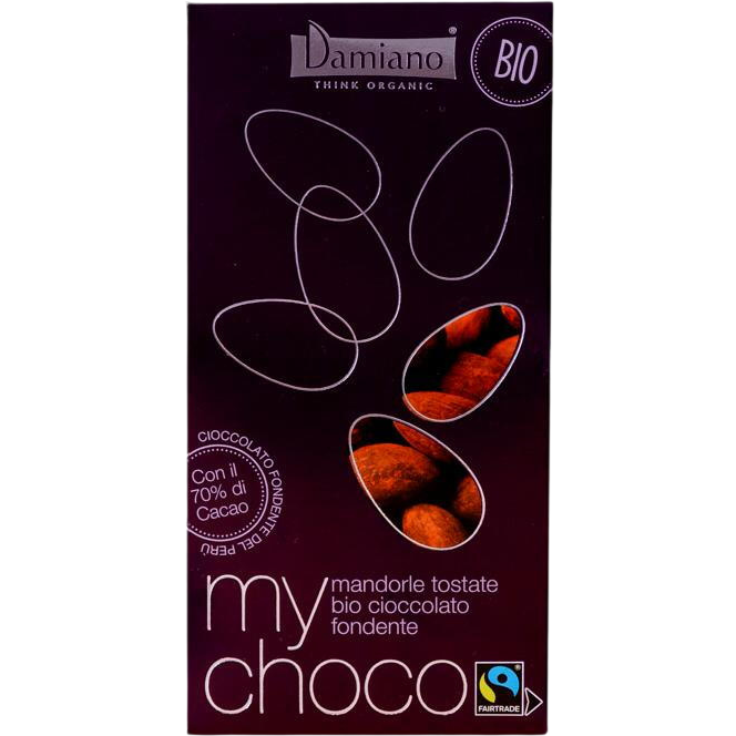 Oferte la Praline din Migdale Invelite in Ciocolata Neagra Ecologice/Bio 100g
