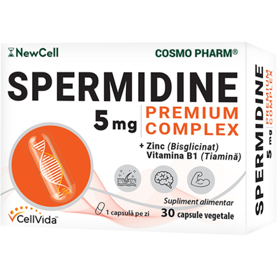 Oferte la Spermidine 5mg Premium Complex 30cps