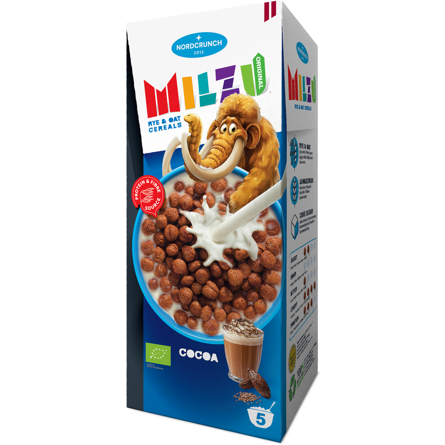 Oferte la Cereale Bilute din Secara si Ovaz cu Cacao Ecologice/Bio 150g, Milzu Original