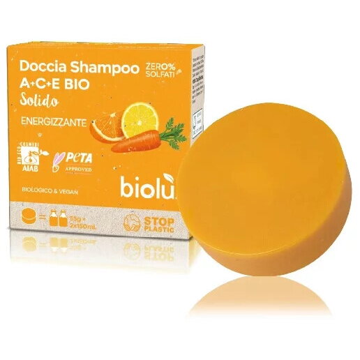 Oferte la Sampon si Gel de Dus Solid cu Vitaminele A, C si E Bio 55g