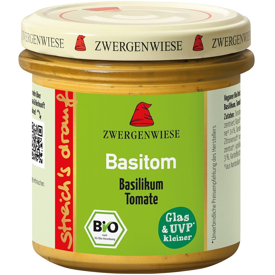 Oferte la Crema Tartinabila Basitom cu Busuioc si Tomate fara Gluten Ecologica/Bio 135g