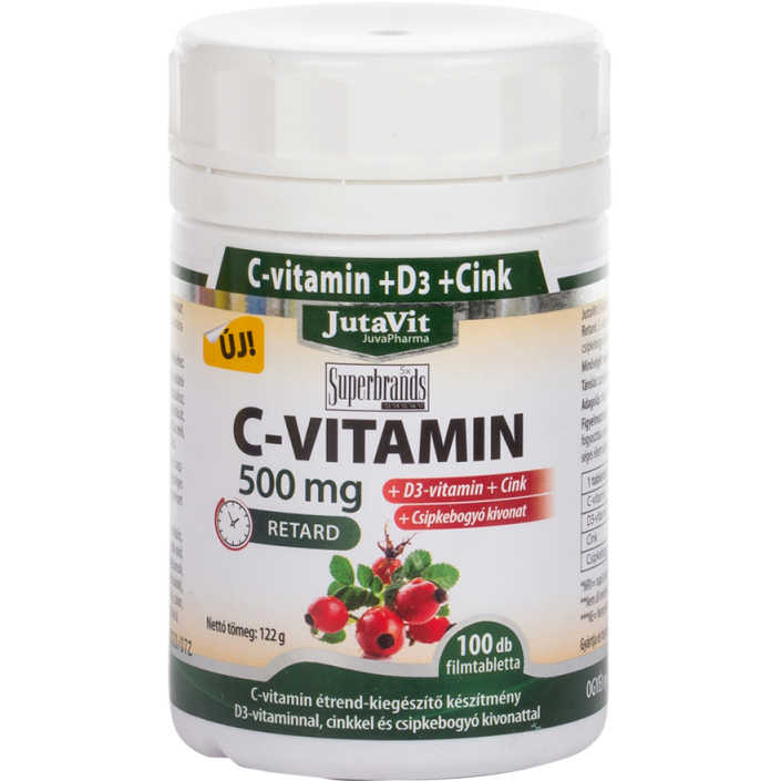 Oferte la Vitamina C 500mg + Magneziu + D3 + Zinc + Extract de Macese Retard 100tb