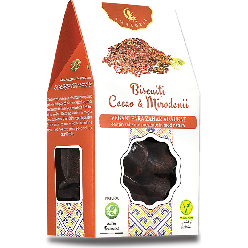 Oferte la Biscuiti cu Cacao si Mirodenii fara Zahar Adaugat 130g