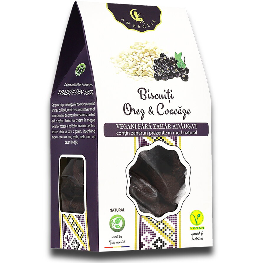 Oferte la Biscuiti cu Orez si Coacaze fara Zahar Adaugat 130g