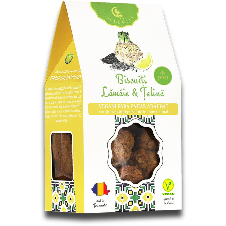 Oferte la Biscuiti cu Lamaie si Telina fara Zahar Adaugat 130g
