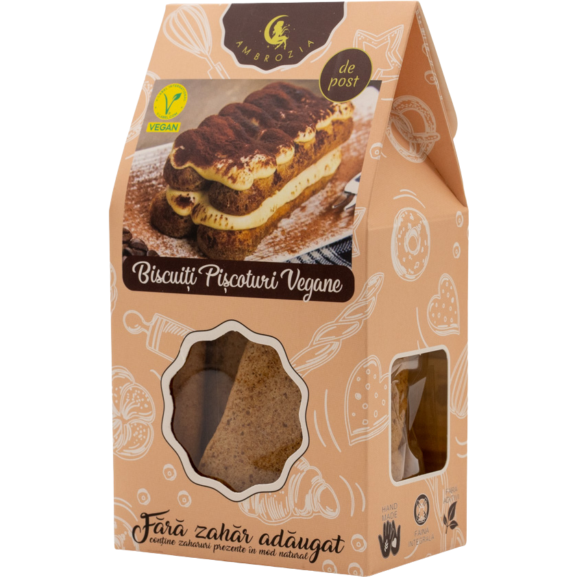 Oferte la Piscoturi Vegane fara Zahar Adaugat 130g