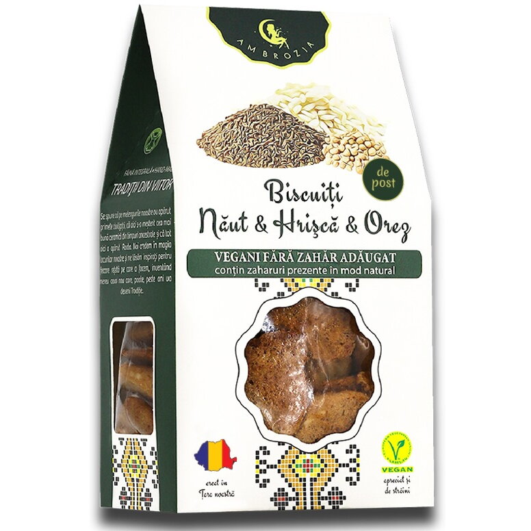 Oferte la Biscuiti cu Naut, Hrisca si Orez fara Zahar Adaugat 30g