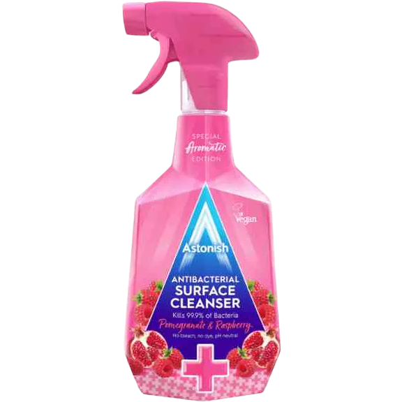 Oferte la Solutie Antibacteriana pentru Curatare cu Rodie si Zmeura 750ml