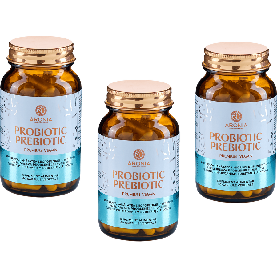 Oferte la Pachet Probiotic Prebiotic Vegan 3x60cps