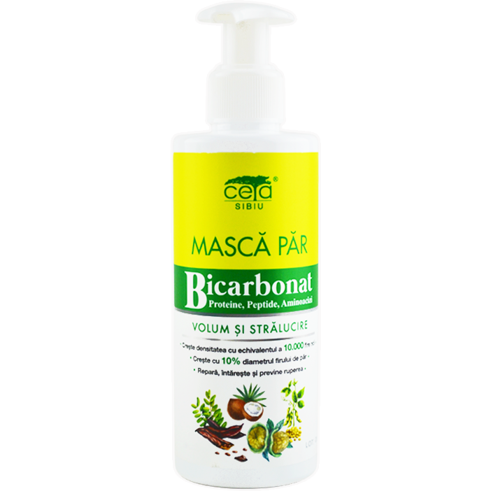 Oferte la Masca de Par cu Bicarbonat pentru Volum si Stralucire cu Pompita 200ml