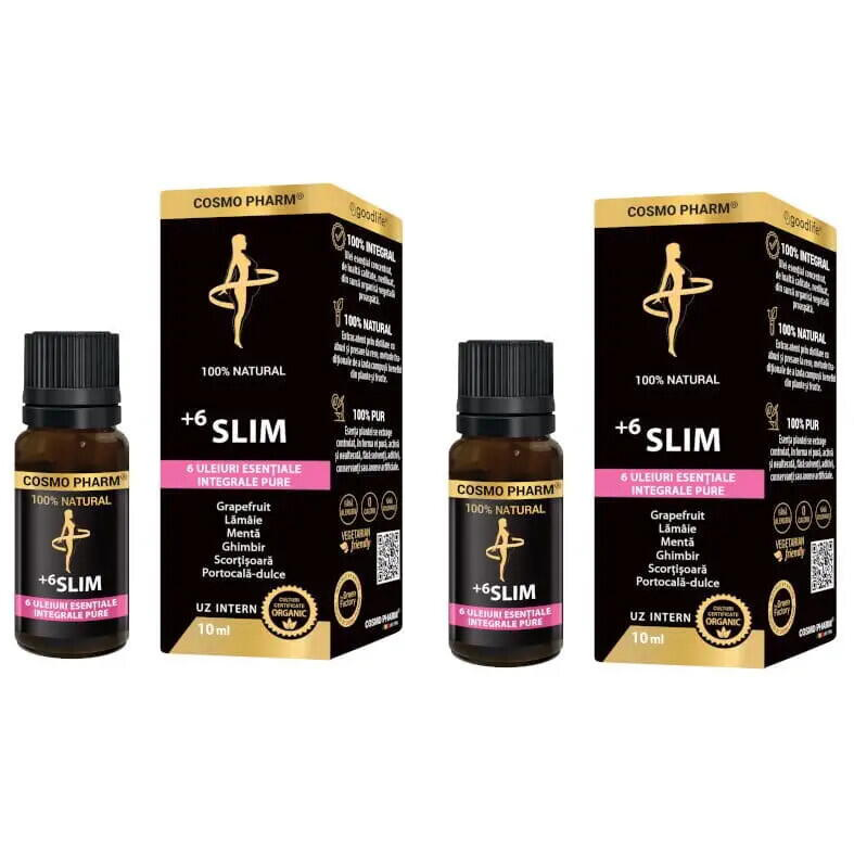 Oferte la Pachet 6Slim Mix de Uleiuri Esentiale (Grapefruit, Lamaie, Menta, Ghimbir, Scortisoara, Portocala) 10ml + 10ml