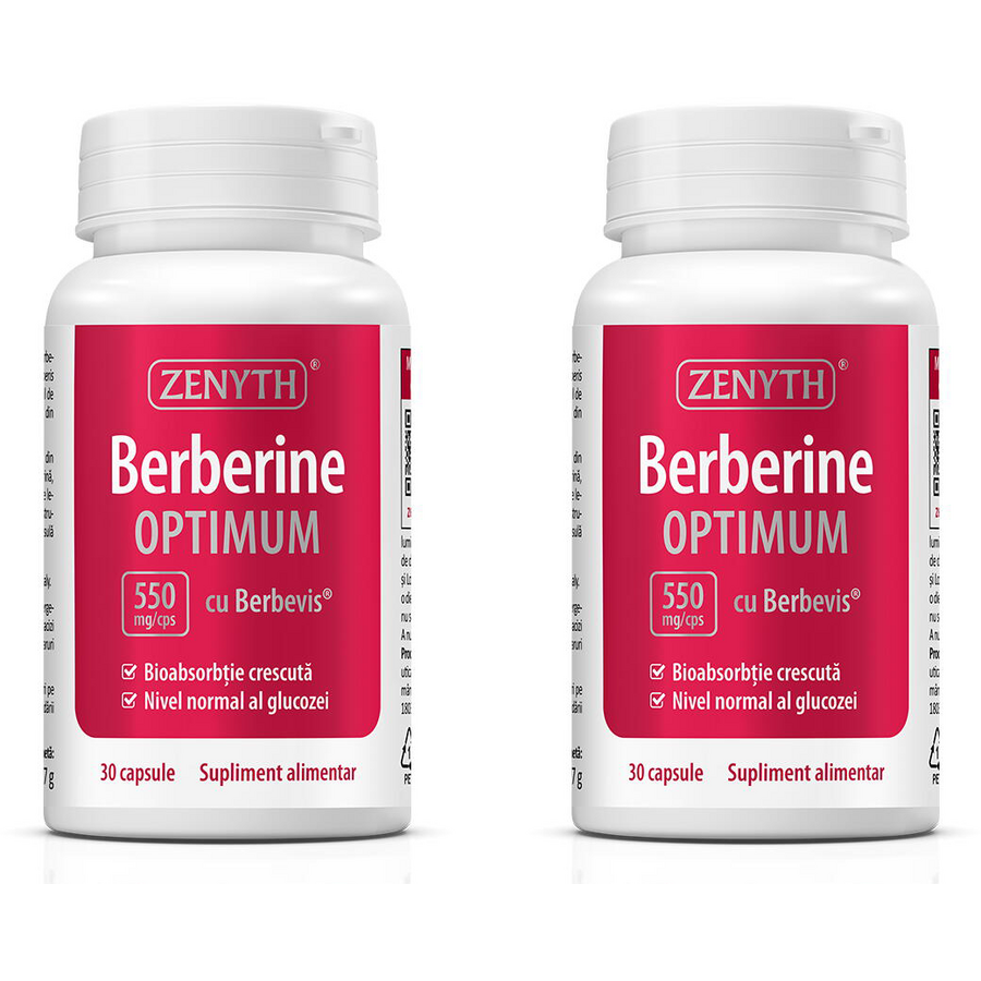 Oferte la Pachet Berberina Optimum cu Berbevis® Extract 550mg 30cps + 30cps