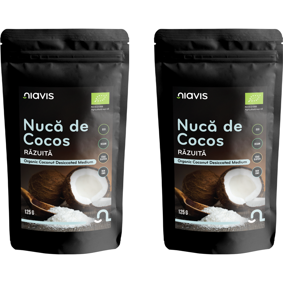 Oferte la Pachet Nuca de Cocos Razuita Ecologica/Bio 125g + 125g