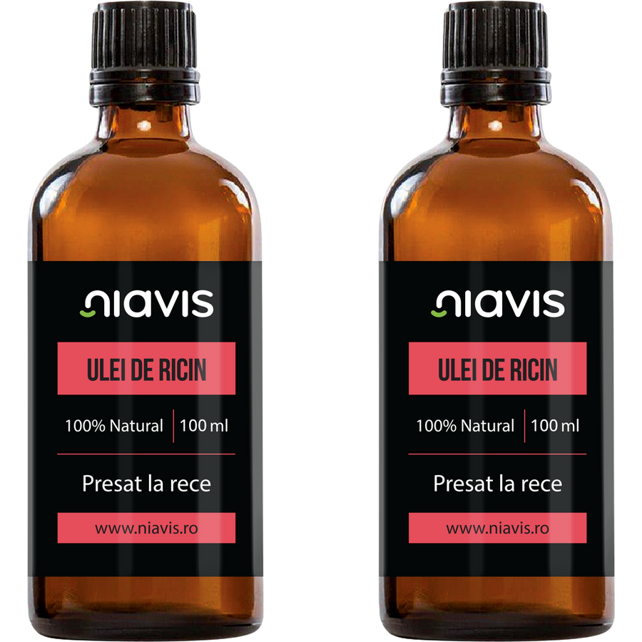 Oferte la Pachet Ulei de Ricin Presat la Rece 100ml + 100ml
