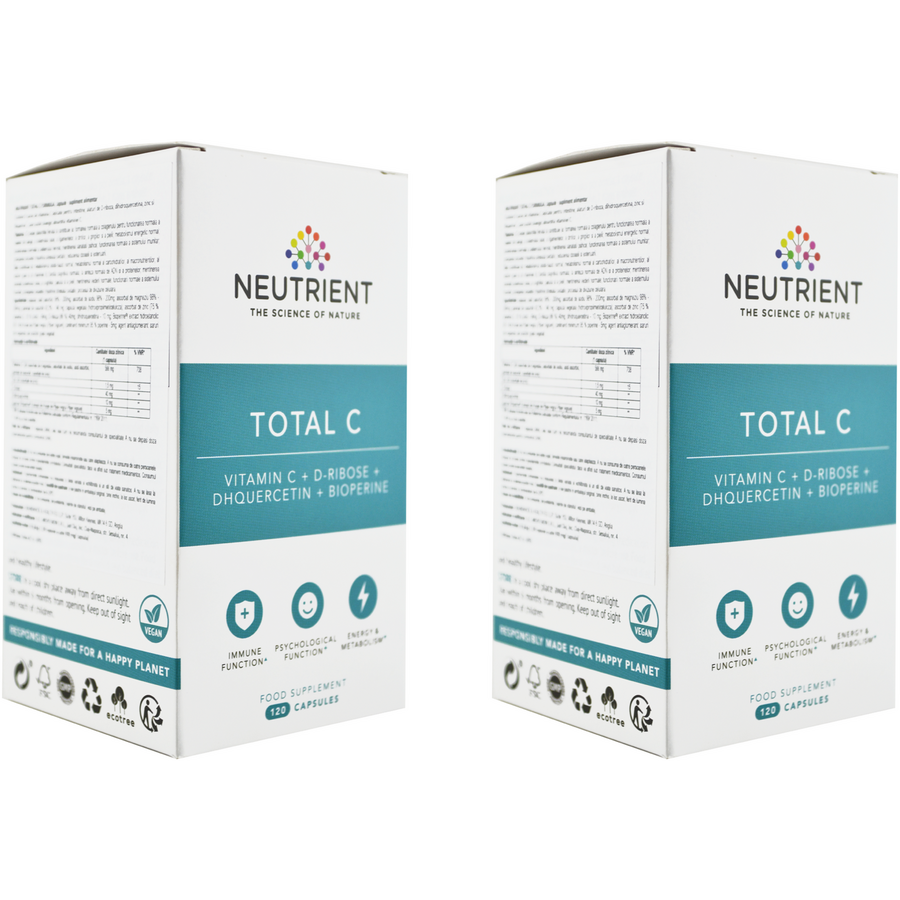 Oferte la Pachet Total C Formula Avansata cu 5 Tipuri de Vitamina C 120cps + 120cps