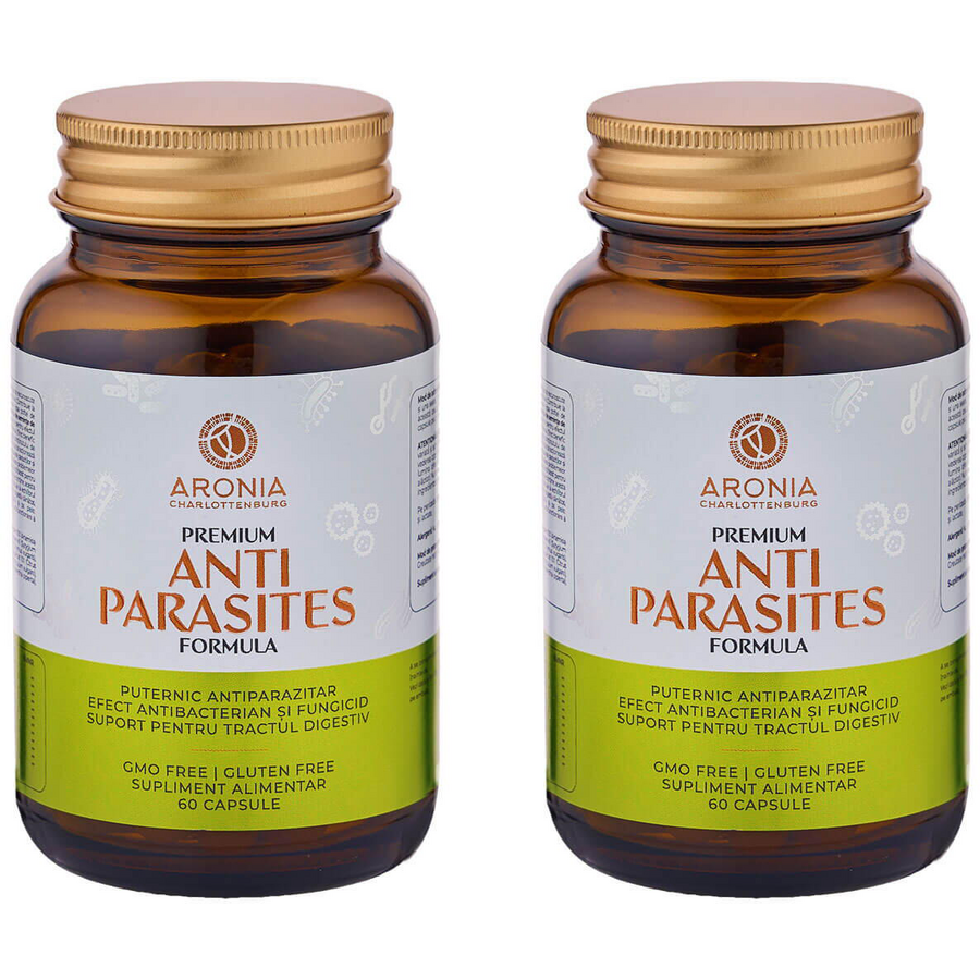 Oferte la Pachet Anti Parasites Formula (Eliminarea Parazitilor Intestinali si Sustinerea Sanatatii Digestive) 60cps + 60cps
