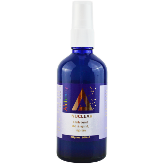 Oferte la Hidrosol de Argint Nuclear Spray 80ppm 100ml