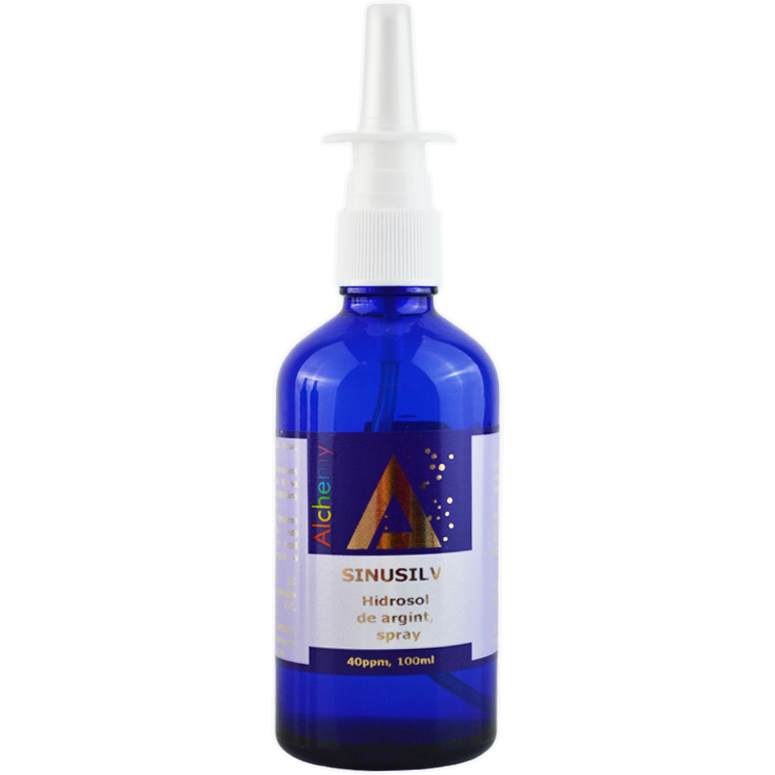 Oferte la Hidrosol de Argint SinuSIlv cu Atomizor 40ppm 100ml