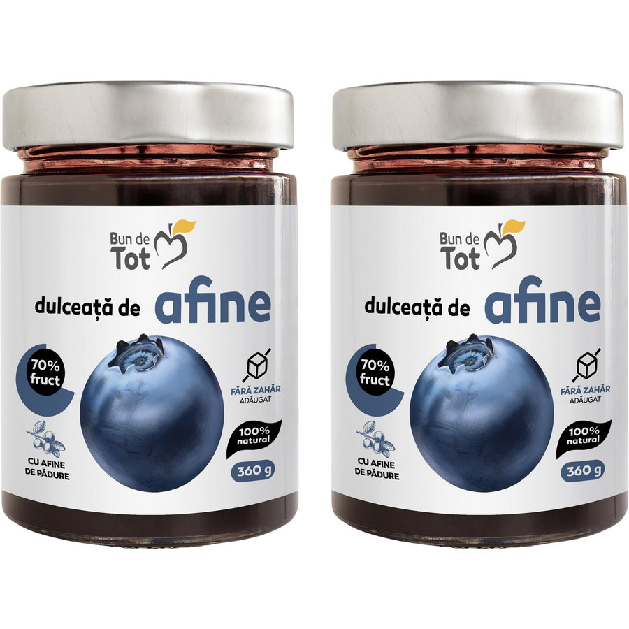 Oferte la Pachet Dulceata de Afine fara Zahar Adaugat 360g + 360g