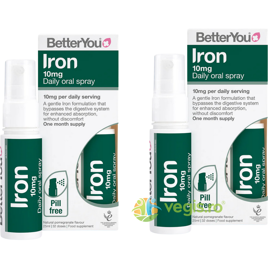 Oferte la Pachet Iron (Fier) Spray Oral (10mg) 25ml + 25ml