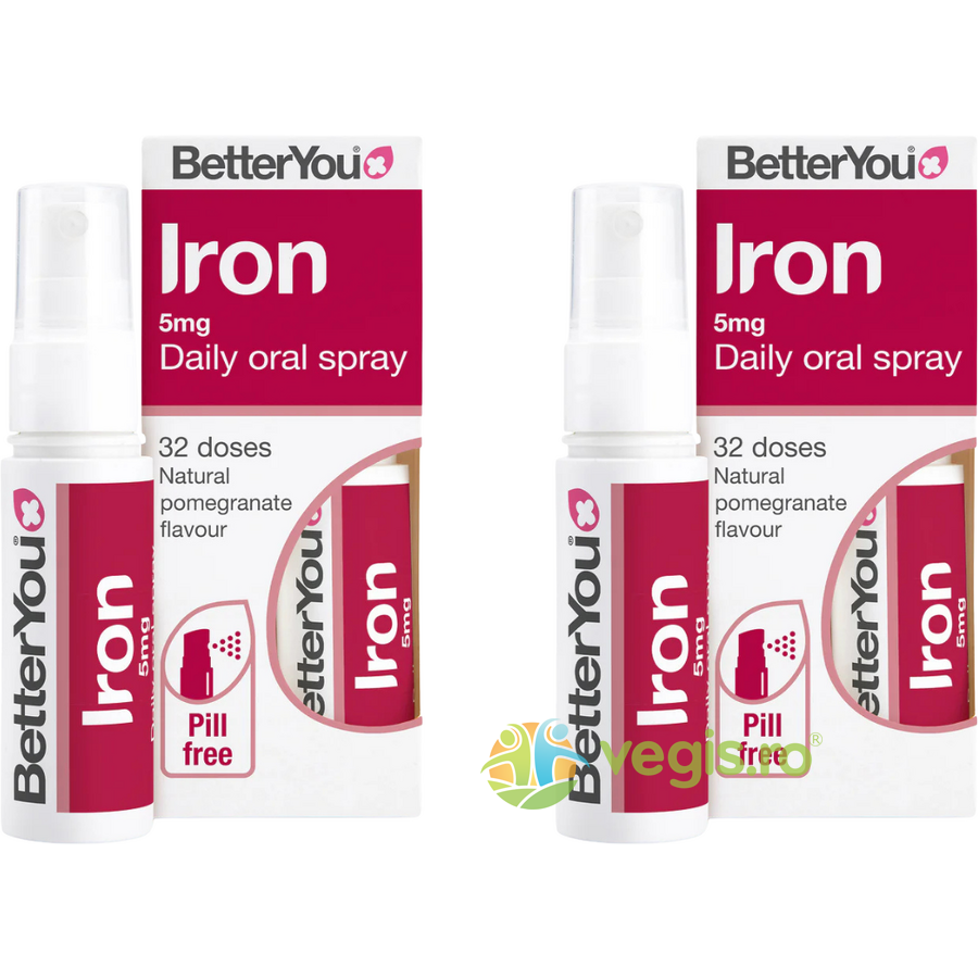 Oferte la Pachet Iron (Fier) Spray Oral pentru Adulti si Copii 5mg 25ml + 25ml