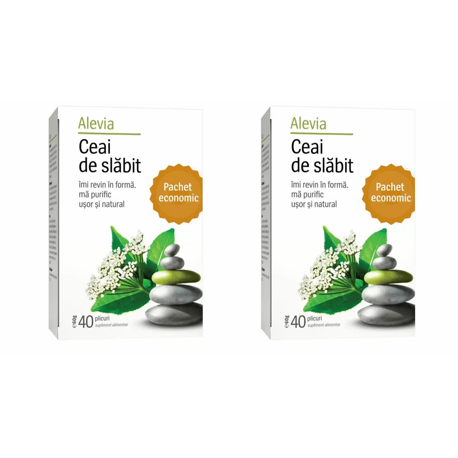 Oferte la Pachet Ceai de Slabit 40 plicuri + 40 plicuri