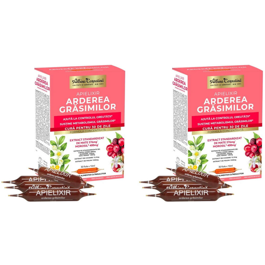 Oferte la Pachet Apielixir Arderea Grasimilor 30 fiole + 30 fiole