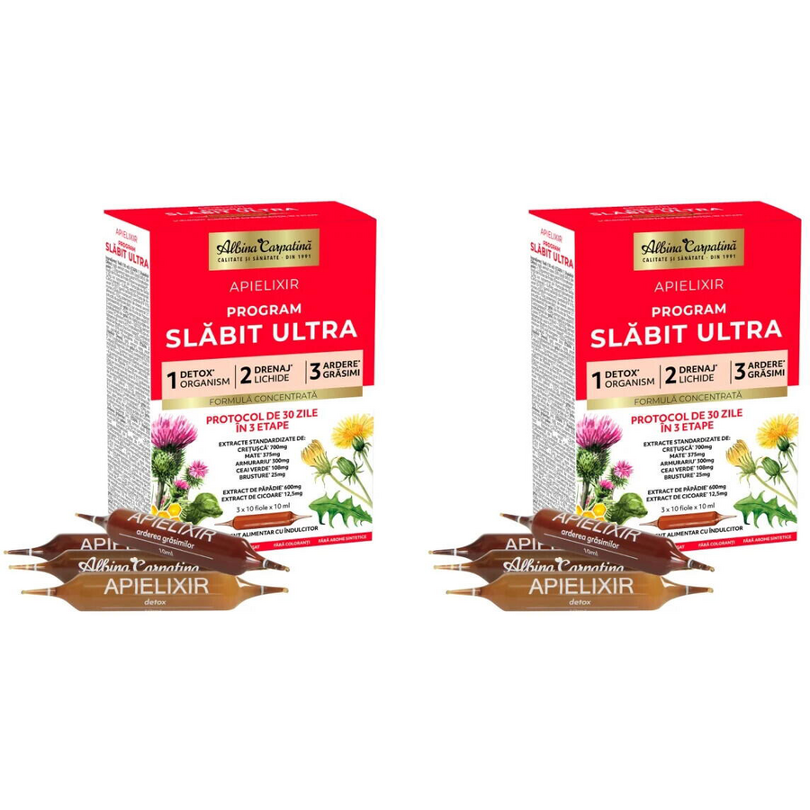 Oferte la Pachet Apielixir Program Slabit Ultra 30 fiole + 30 fiole