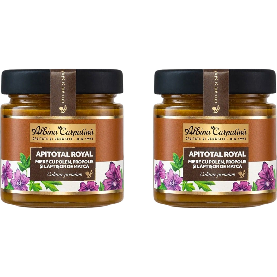 Oferte la Pachet Miere cu Polen, Propolis si Laptisor de Matca Apitotal Royal 270g + 270g