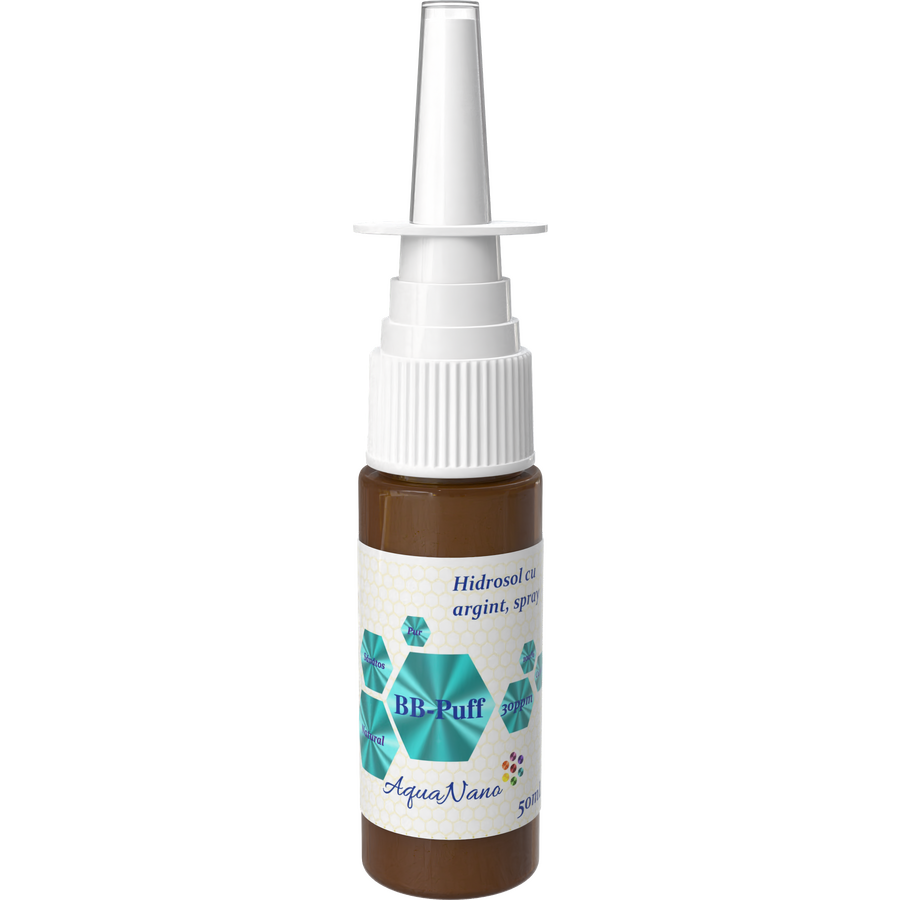 Oferte la Hidrosol de Argint BB Puff cu Atomizor 30ppm 50ml