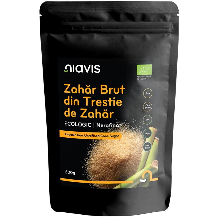 Oferte la Zahar Brut din Trestie de Zahar Nerafinat Ecologic/Bio 500g